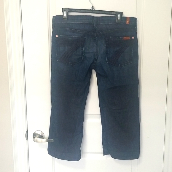 7 For All Mankind Cropped Jeans Size 30 - Picture 2 of 5